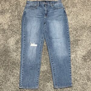 Lucky Brand Distressed Blue Ankle Jeans